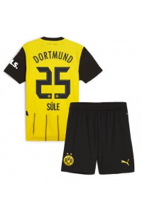 Fotbalové Dres Borussia Dortmund Niklas Sule #25 Dětské Domácí Oblečení 2024-25 Krátký Rukáv (+ trenýrky)